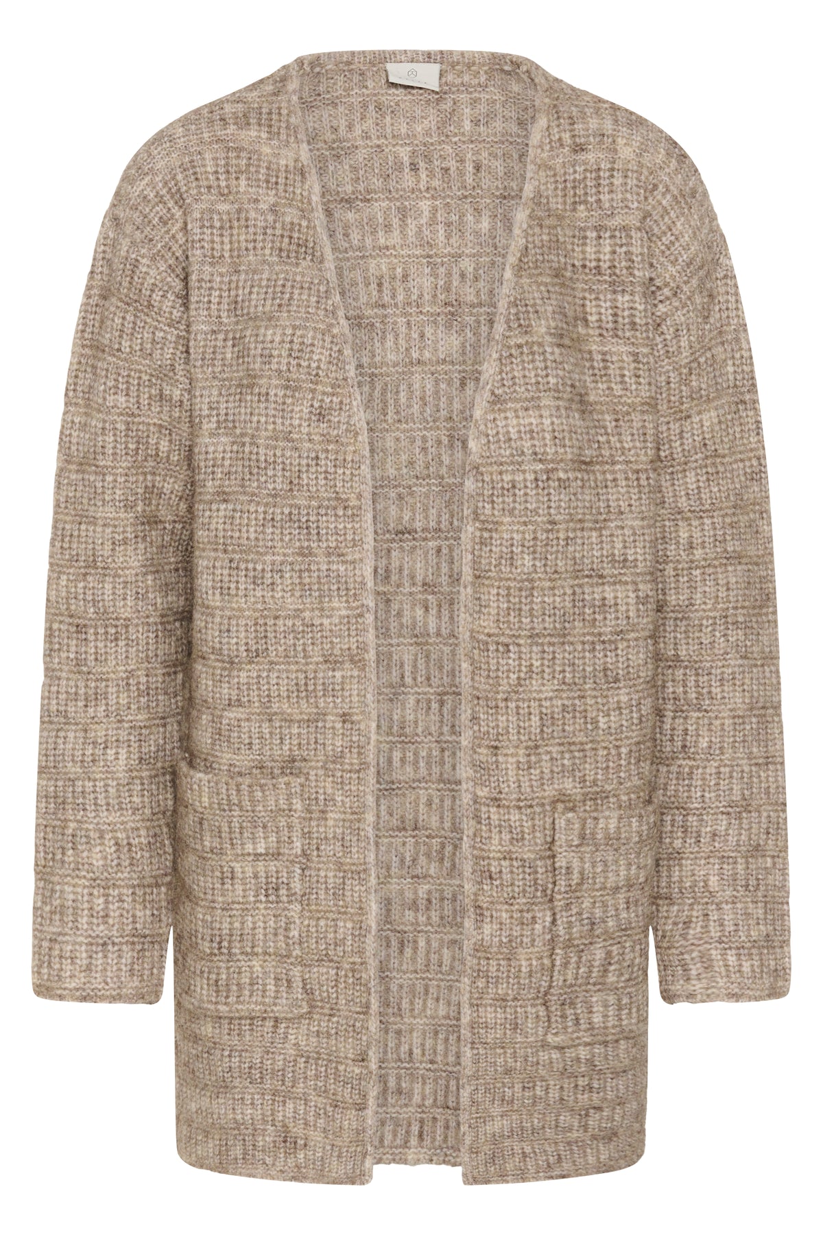 KAFFE Kikki Cardigan Desert Taupe Melange Brun