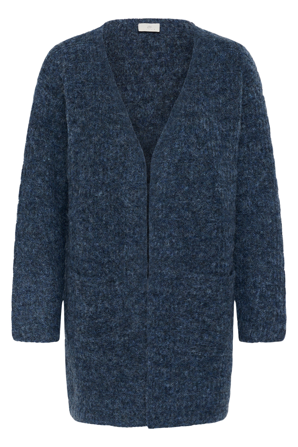 KAFFE Kikki Cardigan Graphite Melange Blå