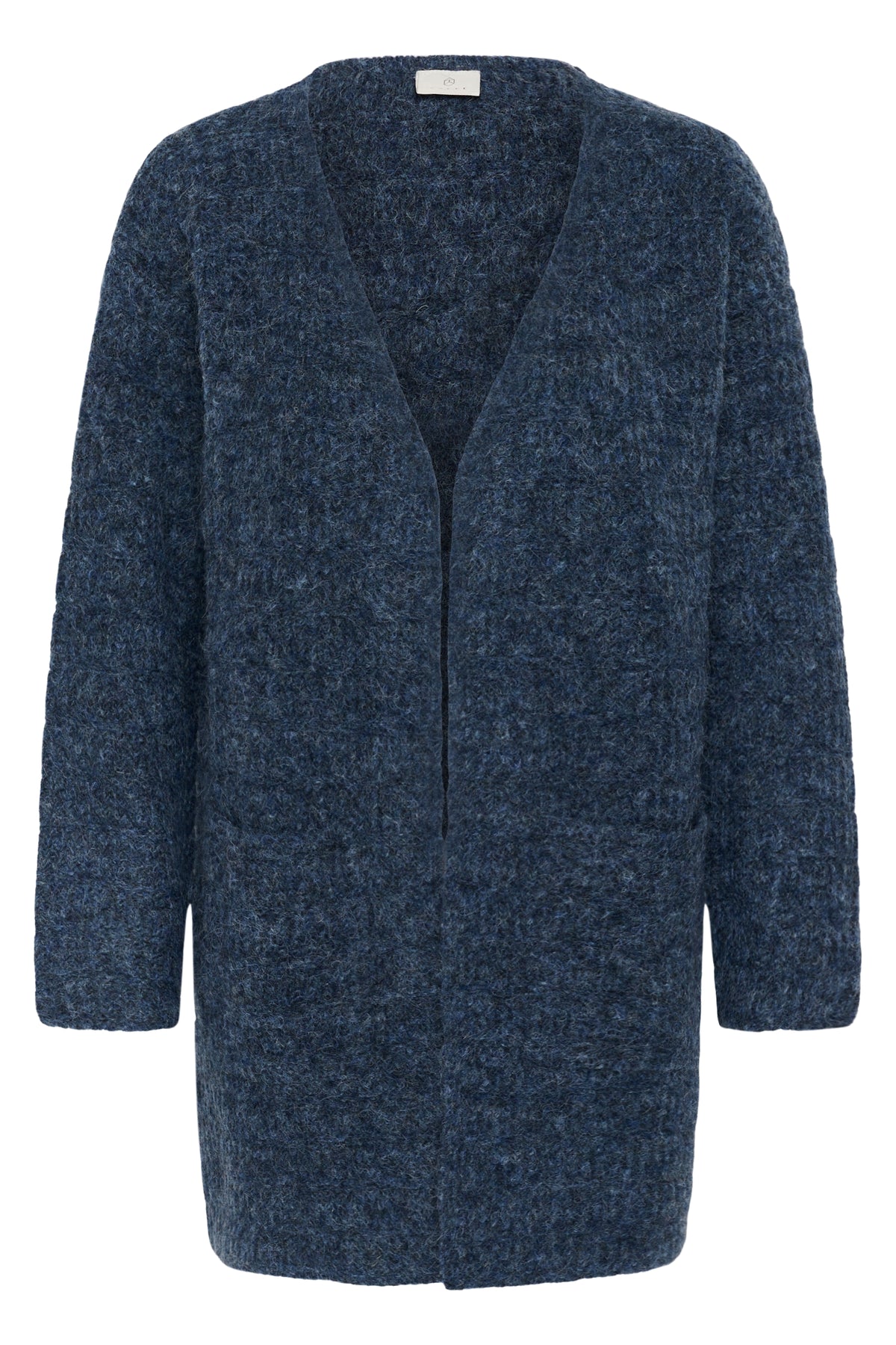 KAFFE Kikki Cardigan Graphite Melange Blå