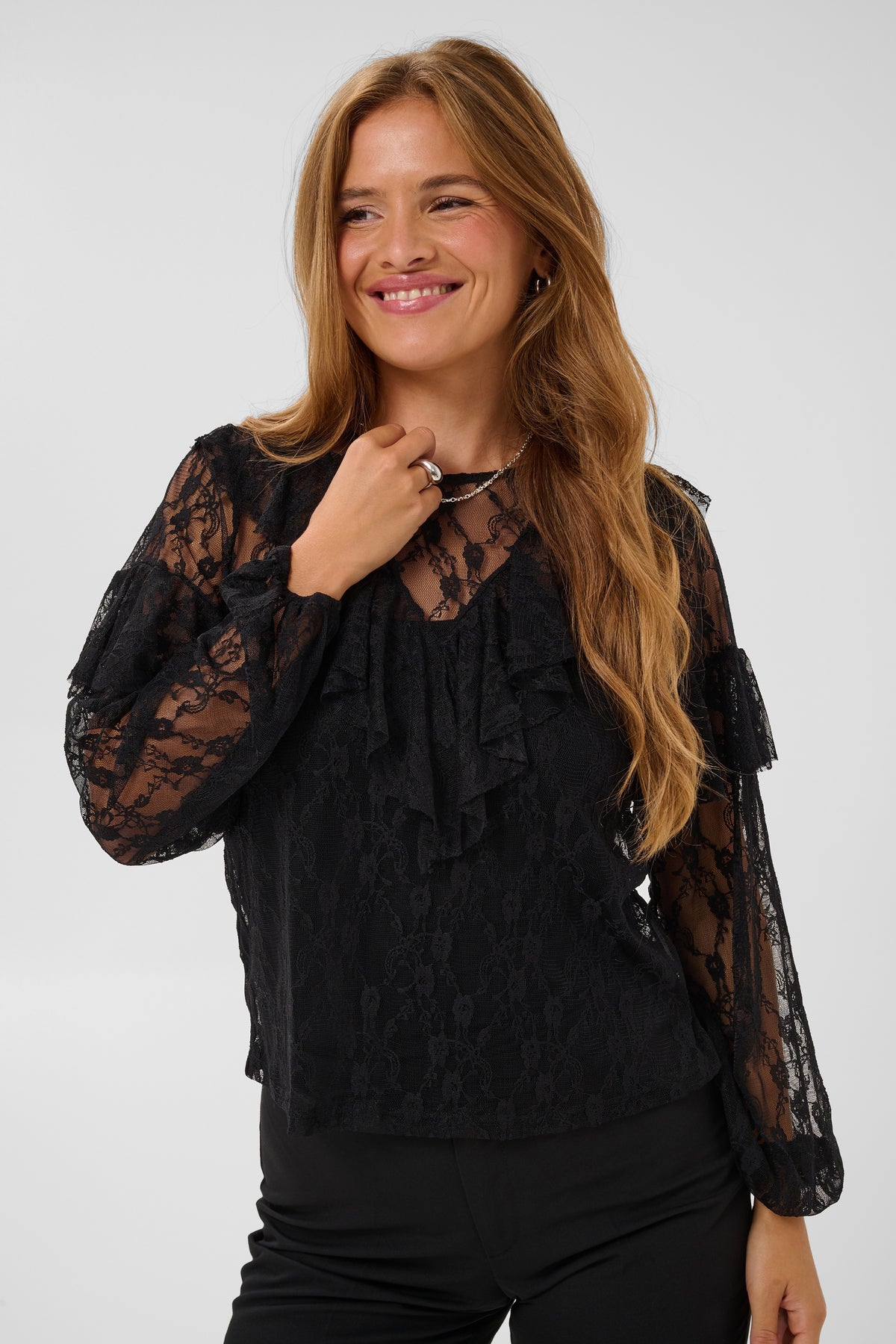 KAFFE Ace Bluse Deep Sort