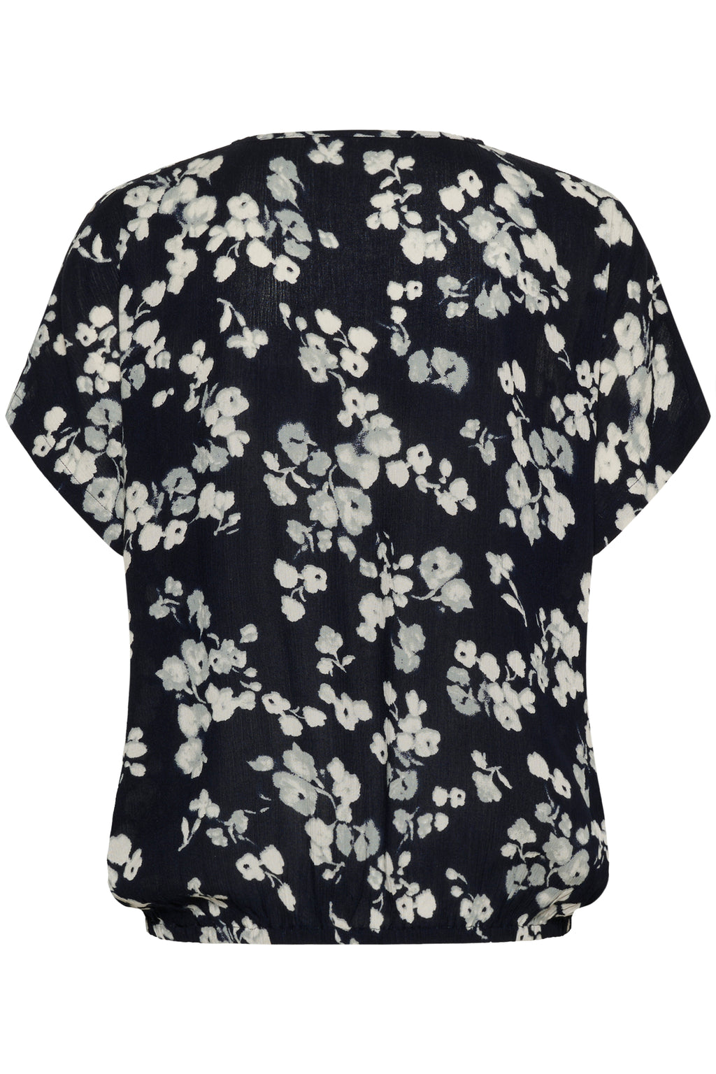 KAFFE Lokia Bluse Marine Blomster Blå