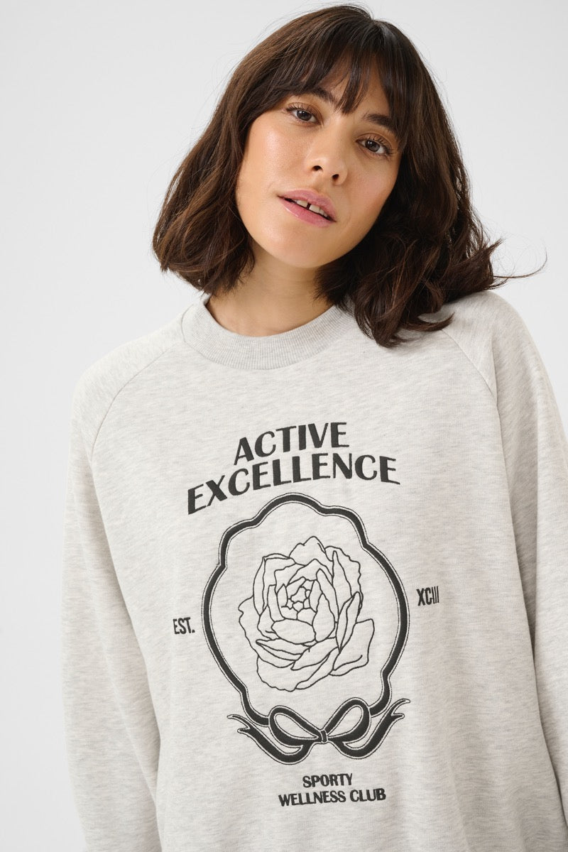 KAFFE Andrea Sweatshirt Light Grå Melange