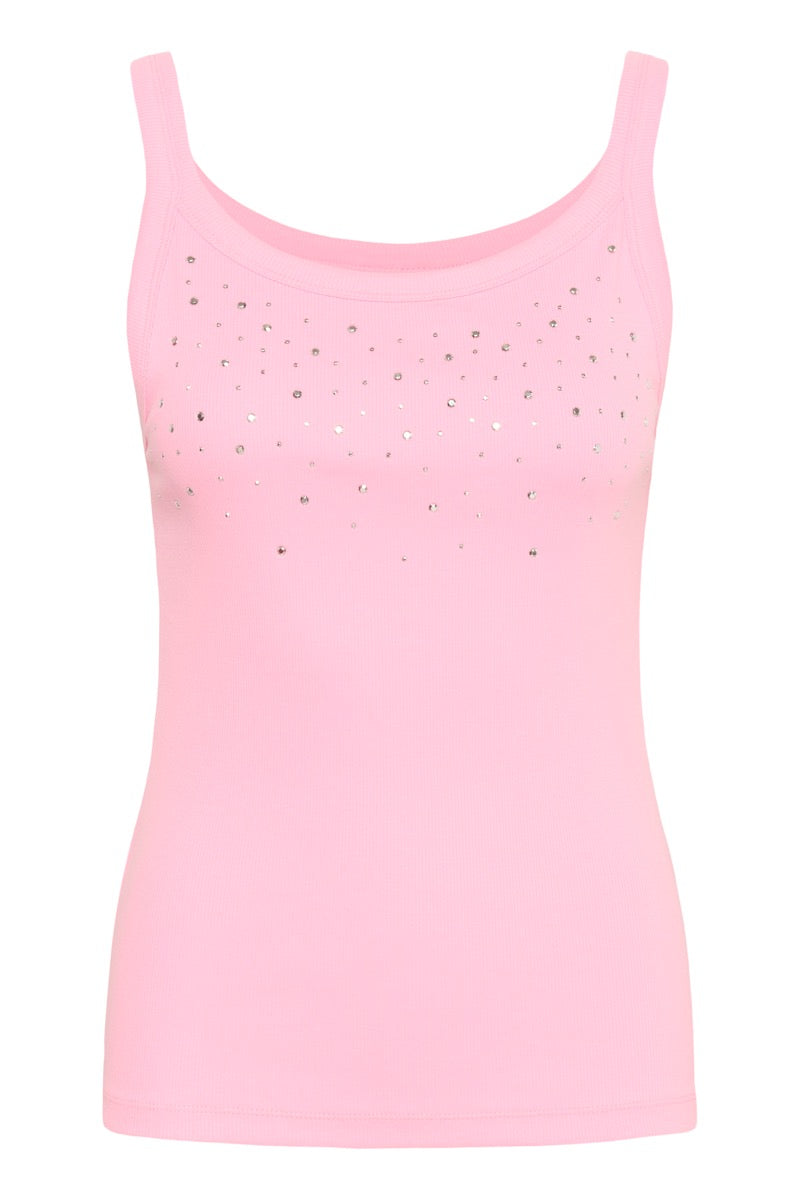 KAFFE Carna Tank Top Stones Prism Lyserød