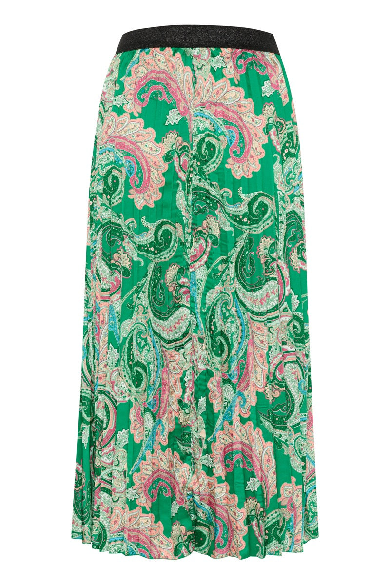 Cream Lolia Nederdel Paisley Grøn