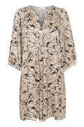 Karen By Simonsen Marbella Indie Kjole Marbella Print Beige