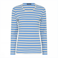 Soulmate Timby 1 Strik T-shirt Provence Blå