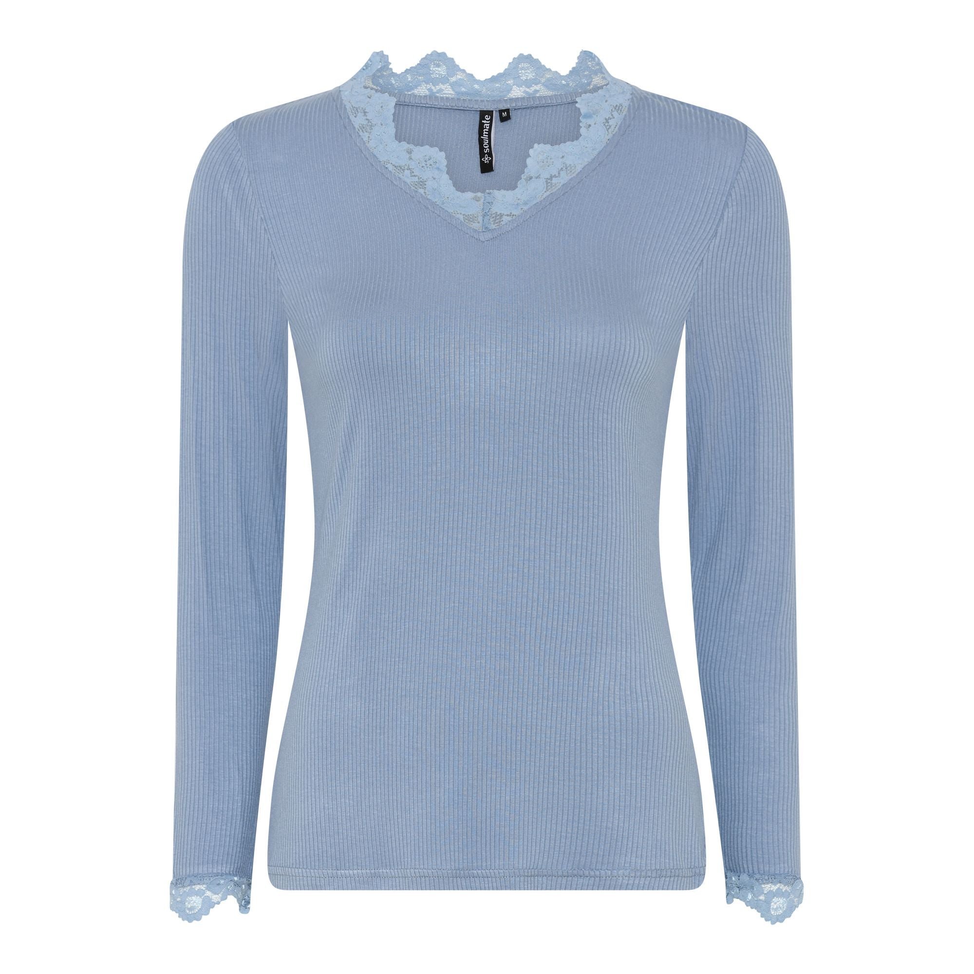 Soulmate Cicillia 2 T-shirt Dusty Blå