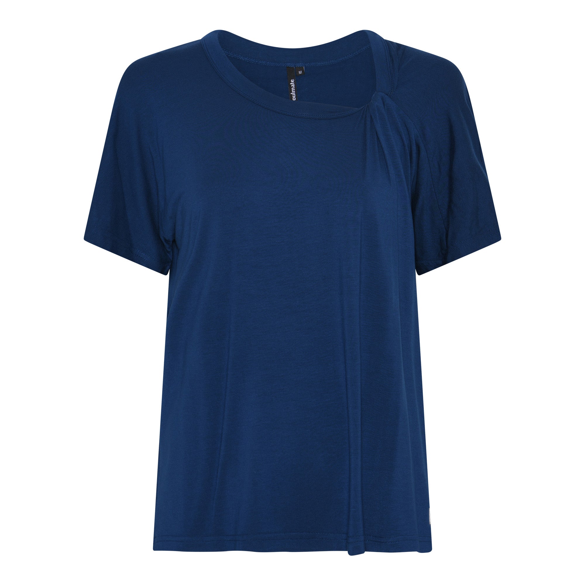 Soulmate Lonnis 2 Strik T-shirt Deep Blå