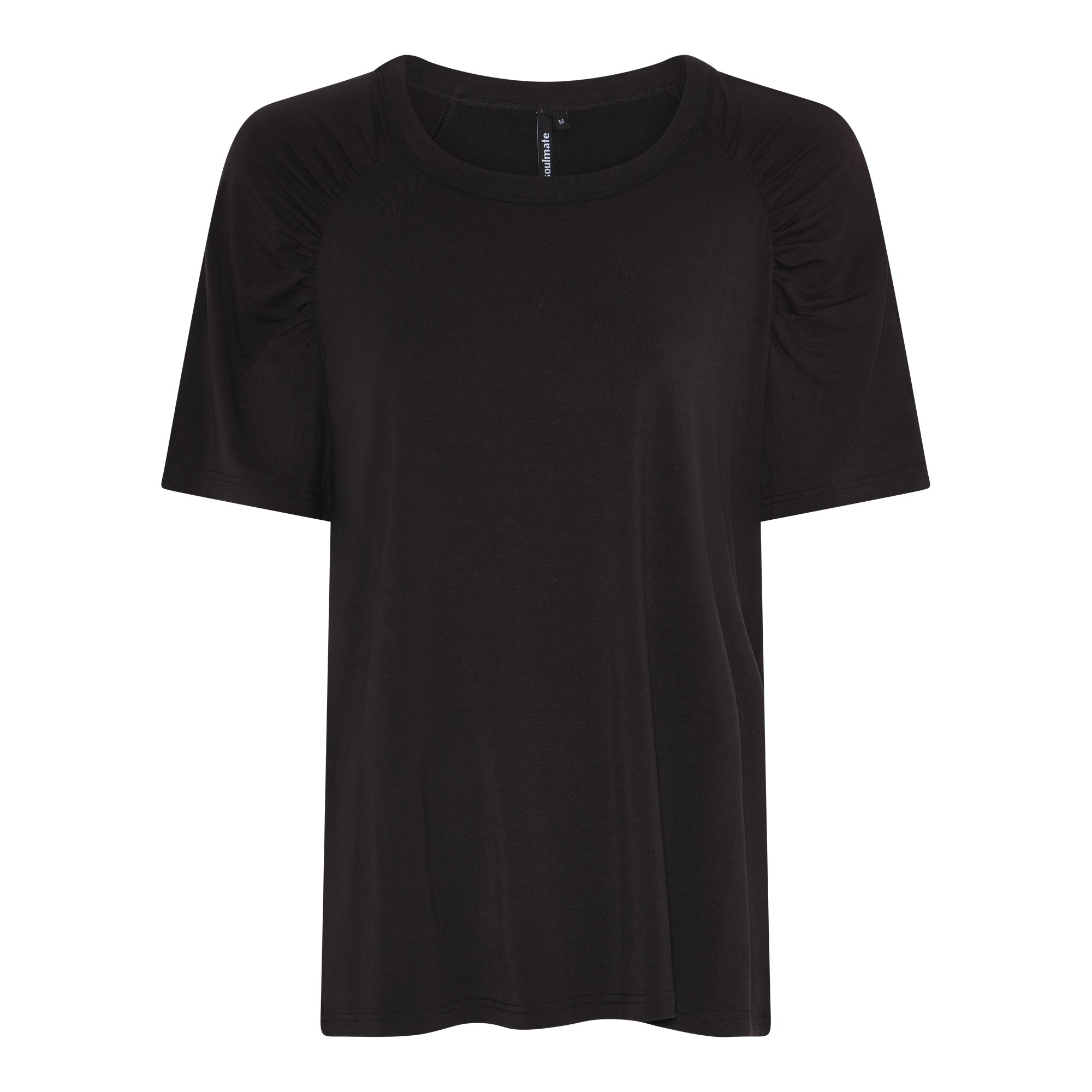 Soulmate Lonnis 4 Strik T-shirt Espresso Brun