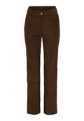 NOTYZ Stretch Bukser w Straight Leg Brun w Light Guld
