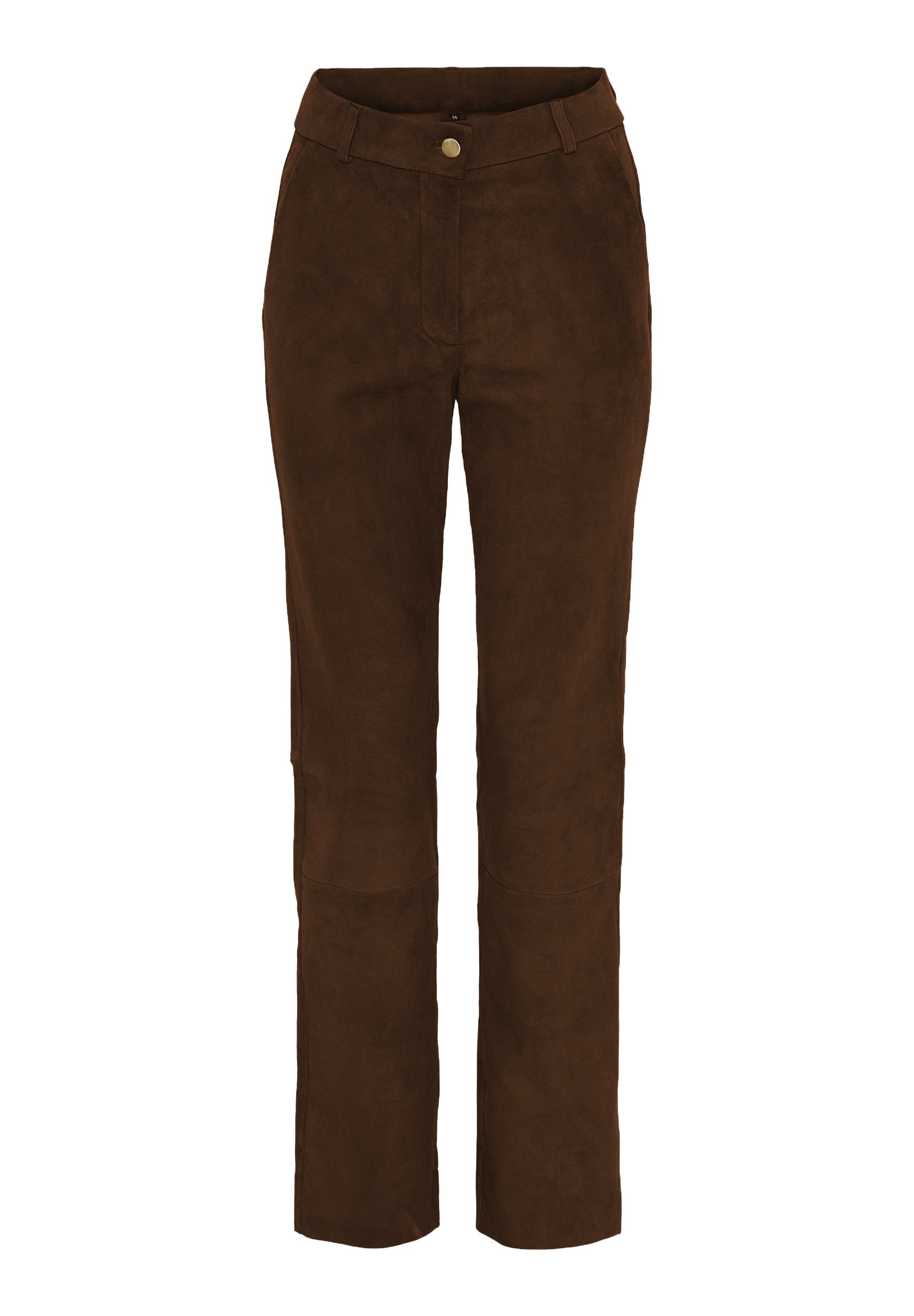 NOTYZ Stretch Bukser w Straight Leg Brun w Light Guld