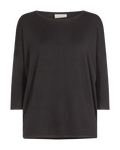 Freequent Jone Pullover 3/4 ærme Desert Taupe Melange