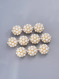Löwenstein Button Covers Perler Guld