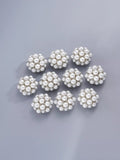Löwenstein Button Covers Perler Sølv