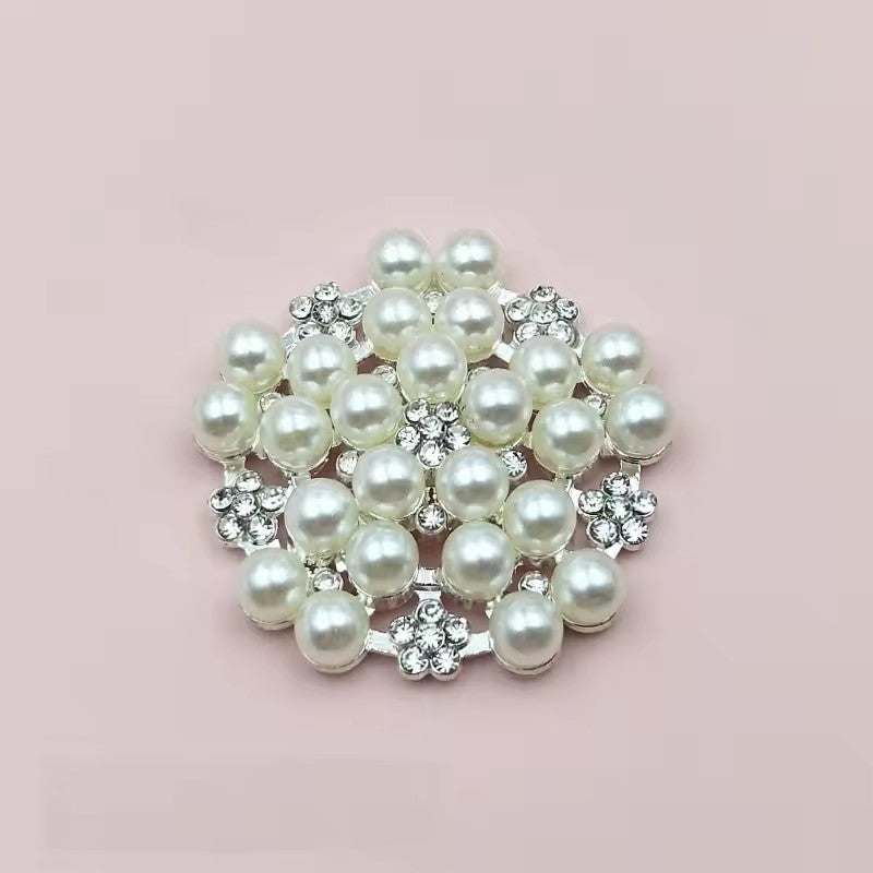 Löwenstein Button Covers Perler Sten Sølv