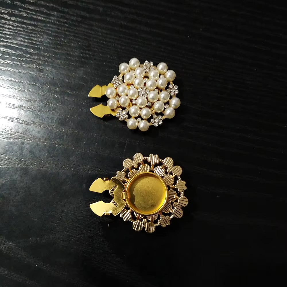 Löwenstein Button Covers Perler Sten Sølv