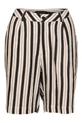 MICHA Shorts Black White Stripes
