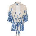 Soulmate Ditta 2 Kimono Woven Ecry Creme Blå