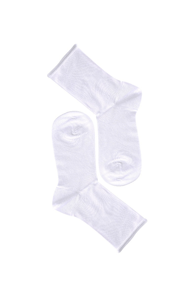 Note By Syversen Bambus Strømper Roll Top White