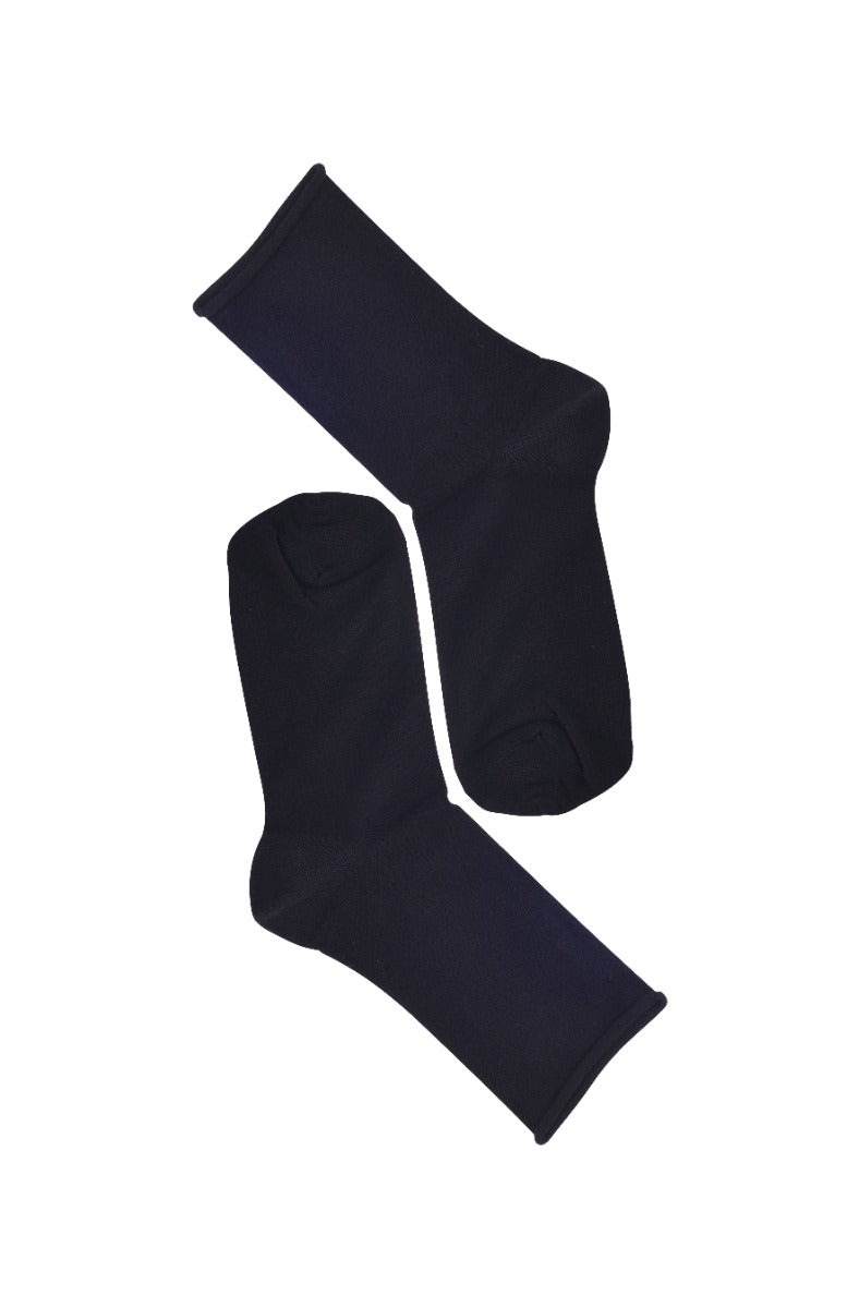 Note by Syversen Roll Top Bambus Strømper, Black