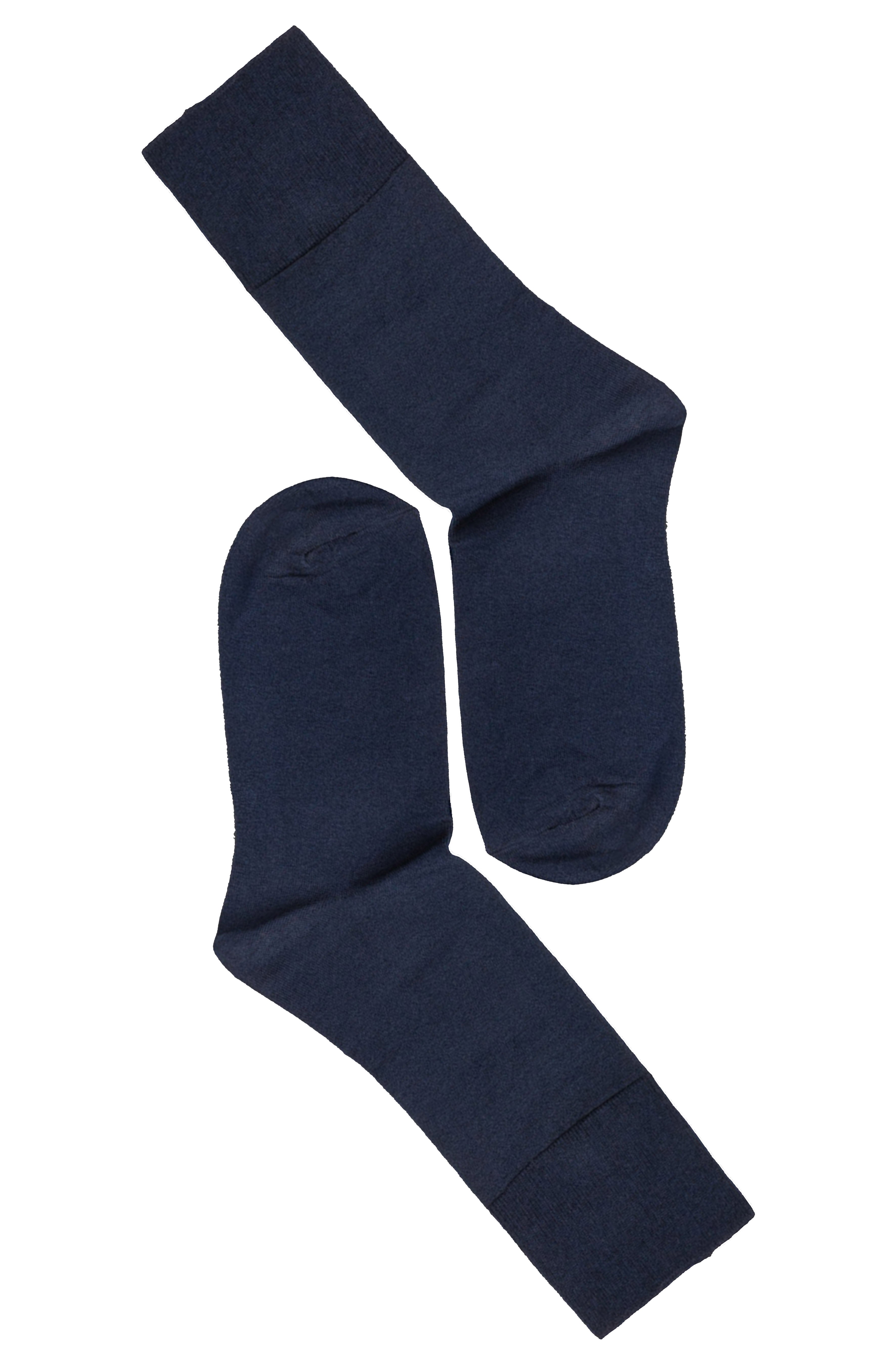 Note by Syversen Roll Top Bambus Strømper Navy Blå