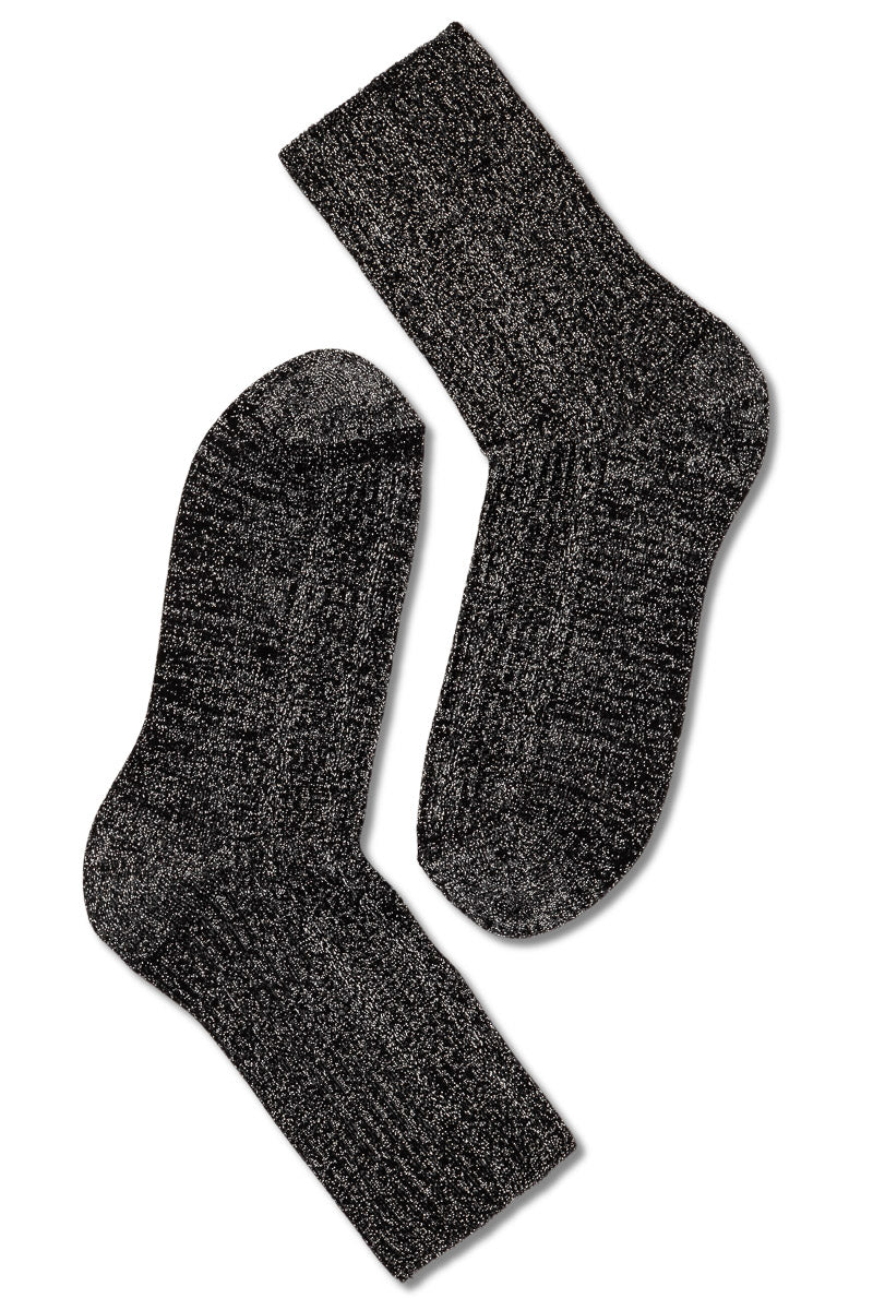 Note By Syversen Viscose Rib W Lurex Sort