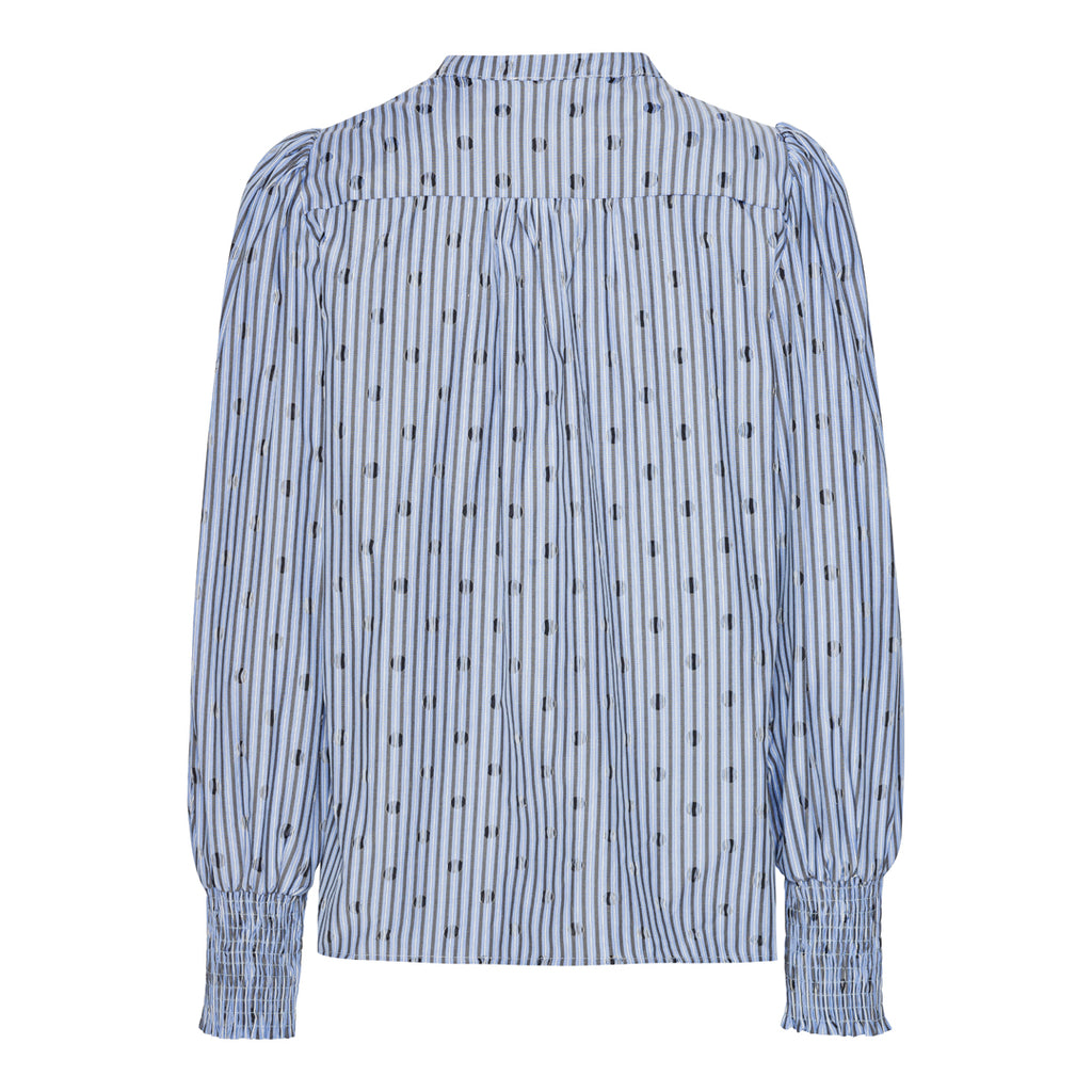 Continue CPH Dolly Bluse Big Dot Blå