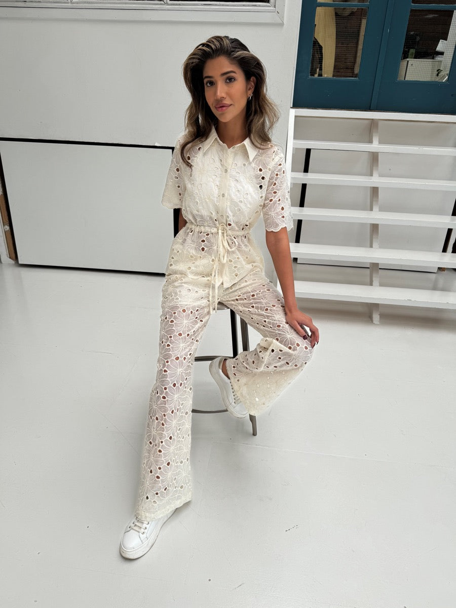 Continue CPH June Bluse Lace Off White