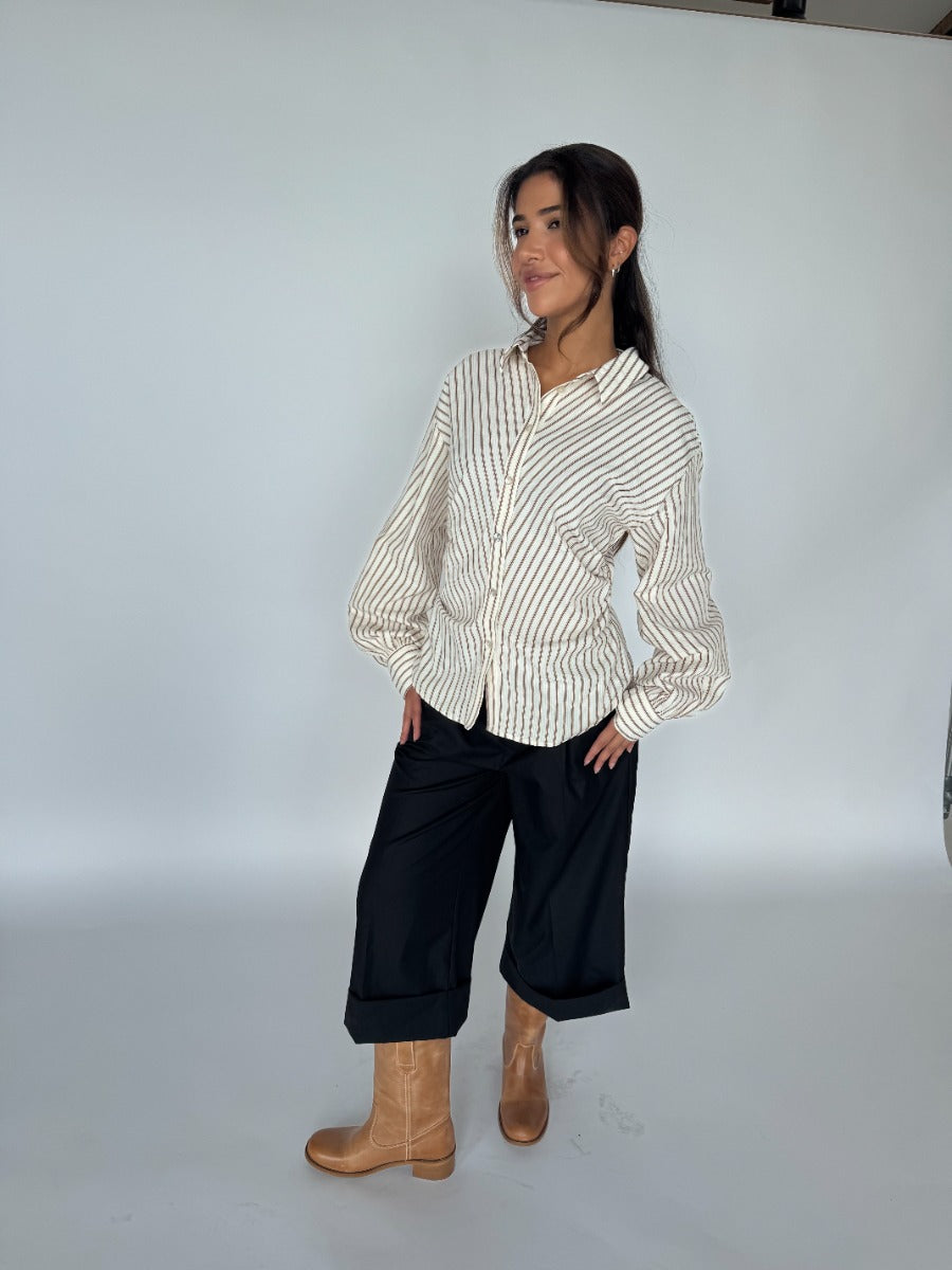 Continue CPH Coco Skjorte Stribet Off White