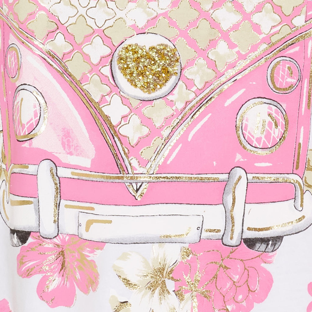 Marta Du Chateau Marie T-Shirt VW Hvid Rosa Baby
