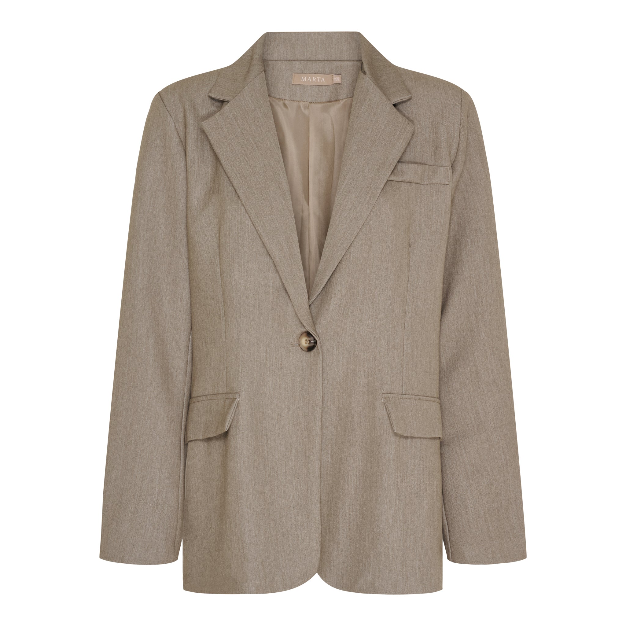 Marta Du Chateau Damiana Blazer Fango Brun