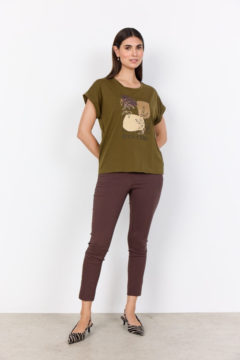 SoyaConcept Rina 8 T-shirt Oliven Grøn