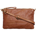 BTF CPH Cow Washed Clutch Taske Cognac w Light Guld