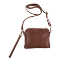Orchid Clutch Mørk Cognac