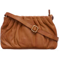 ORCHID Clutch Cognac w Gold