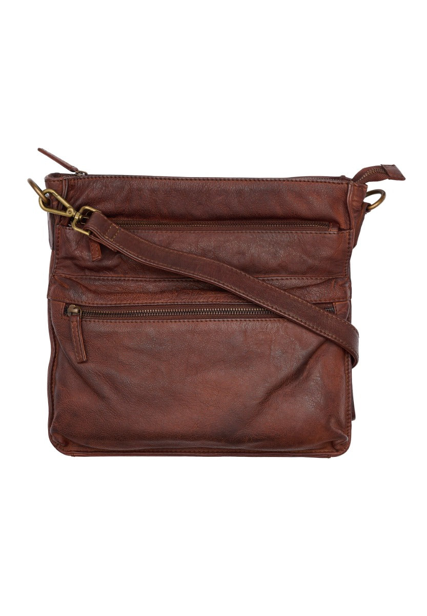 ORCHID Crossbody Taske Dark Cognac