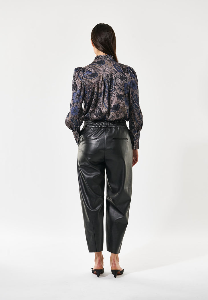 Dea Kudibal ROBERTA Skjorte Bluse w Ruffle Details Sayo Millennium Blå
