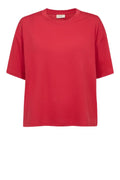 Freequent Prea T Shirt Cropped True Rød