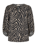 Freequent Tidi Bluse Silver Mink Sort