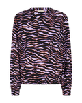 Freequent Linn Bluse m Smock Lilla Mix
