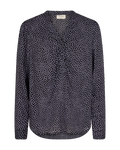 Freequent Adney Bluse Sort m Lavendel