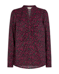 Freequent Norma Bluse Sort Cerise