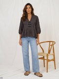 Marta Du Chateau Safiya Bluse Kastanje Brun