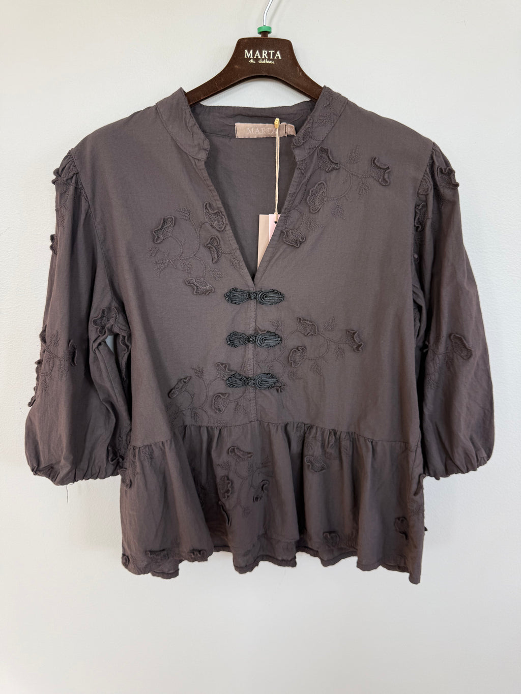 Marta Du Chateau Safiya Bluse Kastanje Brun