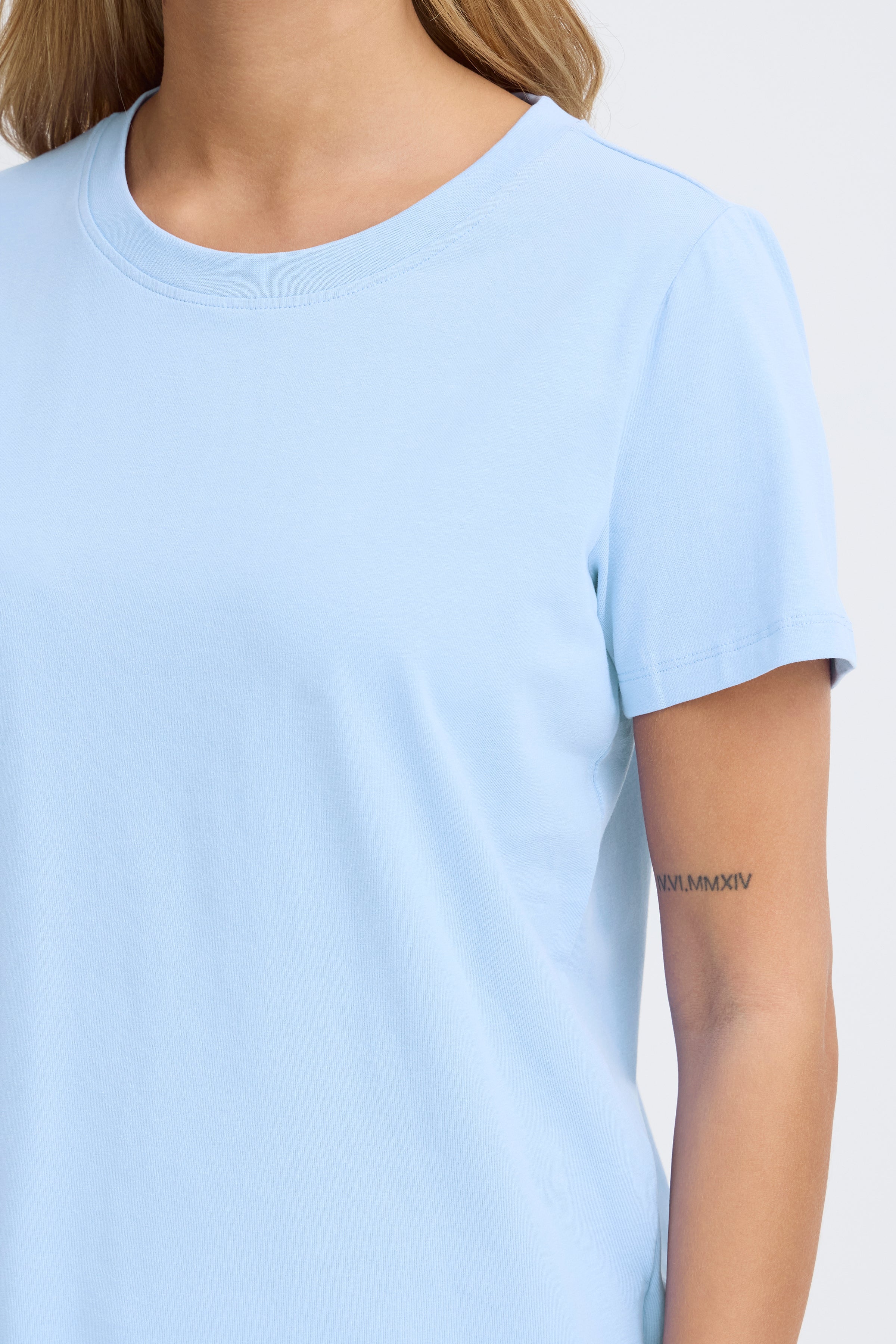 Fransa Zashoulder T-Shirt 1 Hydrangea Blå