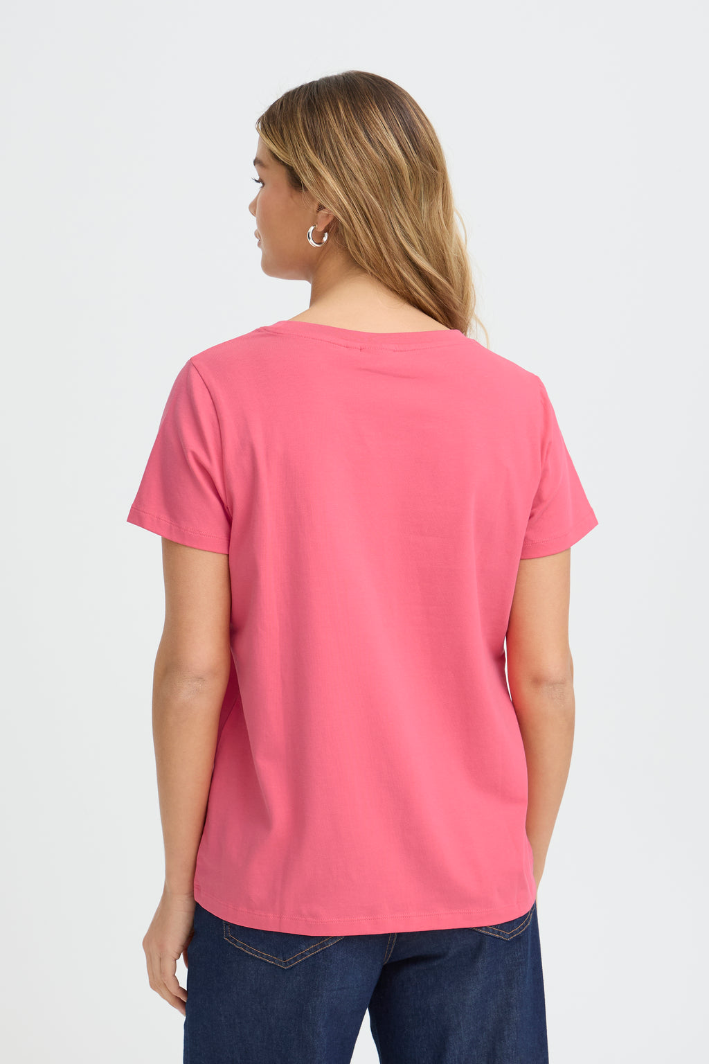 Fransa Zashoulder T-Shirt 1 Honeysuckle Pink