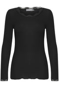 Fransa Hizamond 2 T Shirt Sort