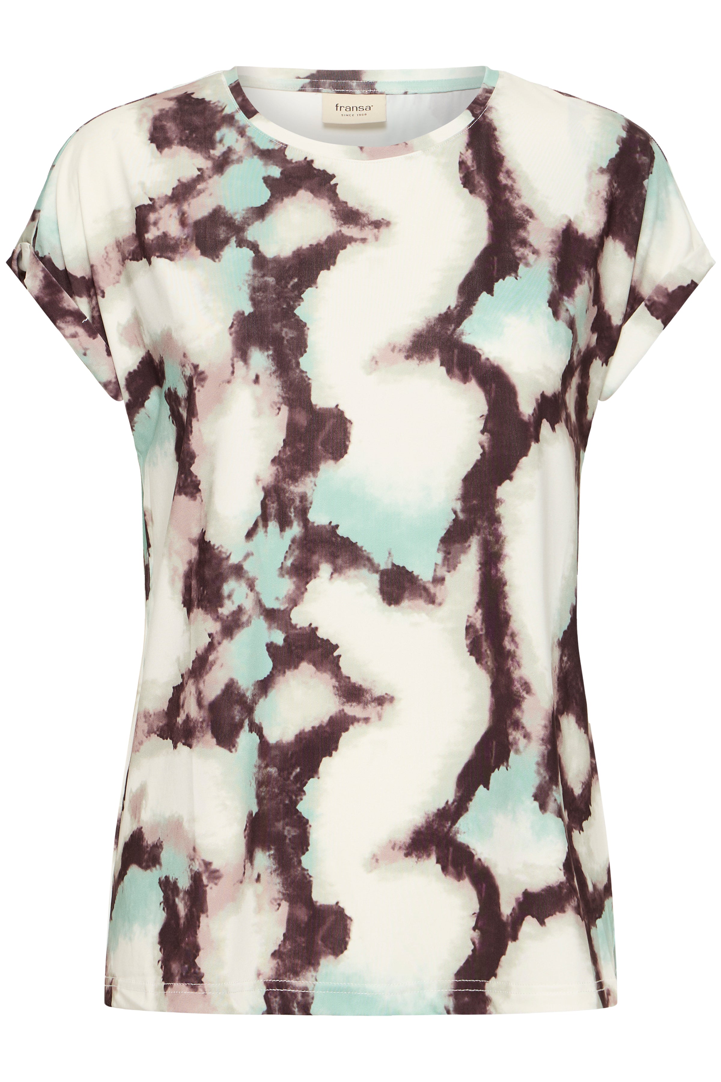 Fransa Seen T-shirt 1 Marble Creme