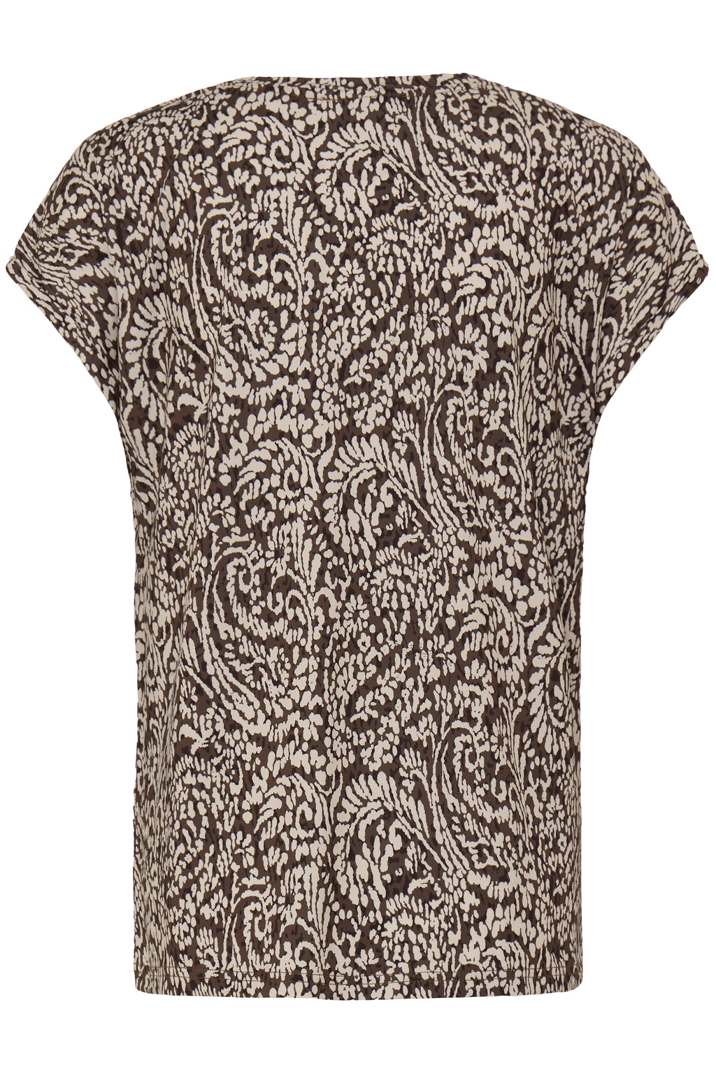 Fransa Seen 1 T-shirt Aura Bloom Hot Fudge Brun
