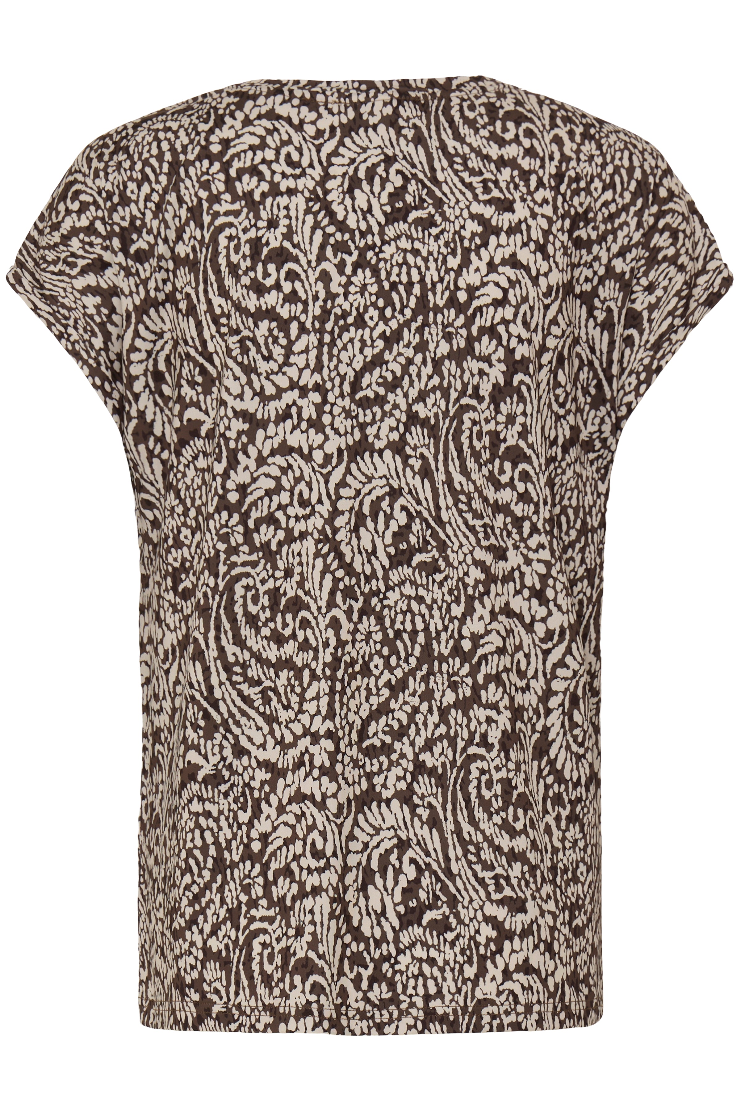 Fransa Seen 1 T-shirt Aura Bloom Hot Fudge Brun